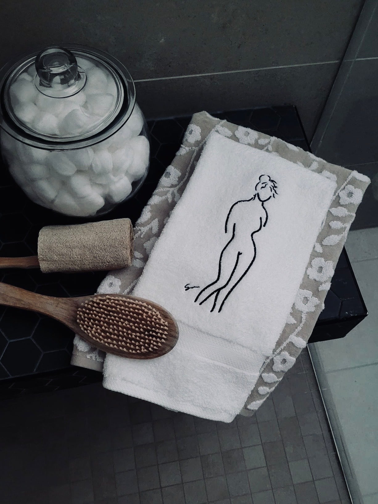 "Nude" Signature Hand Towel